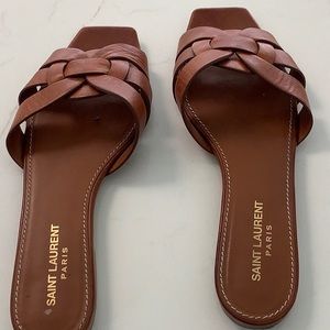 YSL woven sandal